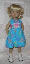 Monique SOPHIE Doll Wig SIZE 7/8 PALE BLONDE Short Wavy Loose Curls Bangs NWT
