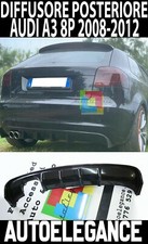 AUDI A3 S3 8P SPORTBACK e 3 PORTE 2008-2012 DIFFUSORE POSTERIORE LOOK RS3 IT