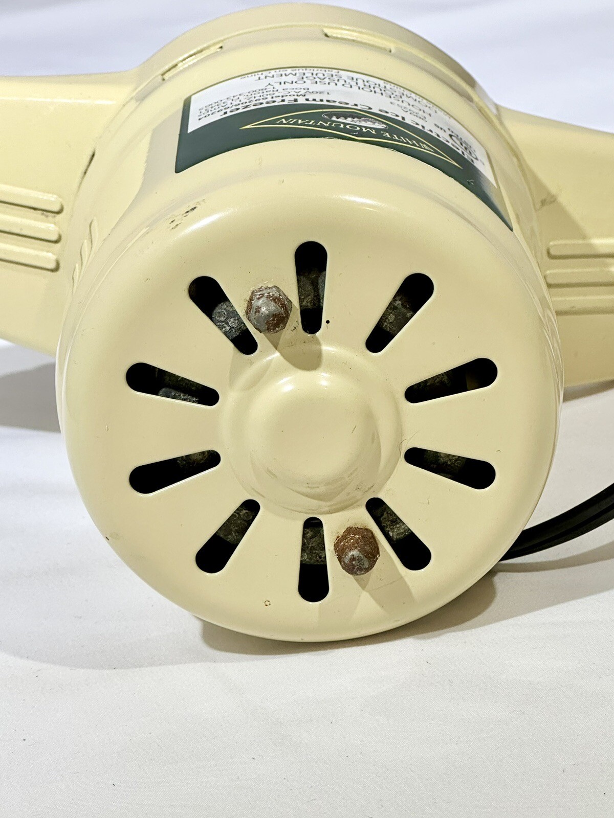 Vintage White Mountain Electric Ice Cream Freezer Model 692 MOTOR ONLY