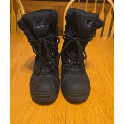 Womens sorel size black cumberland boots dupont thermolite