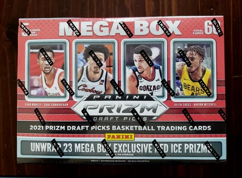 2021-22 Panini Prizm Draft Picks Basketball Mega Box   Red Ice Prizms