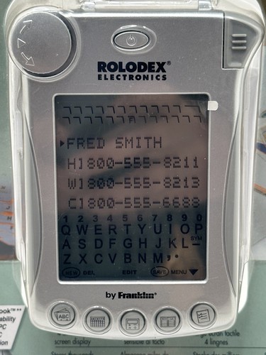 Franklin Rolodex Electronic RT-8212 Touch Organizer Personal Assistance - 第 8/11 張圖片