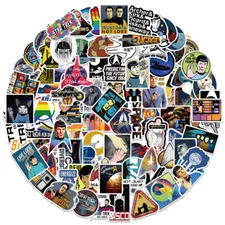 100 Star Trek Stickers Pack For Laptop/Waterbottle/Phone/Guitar/Skateboard