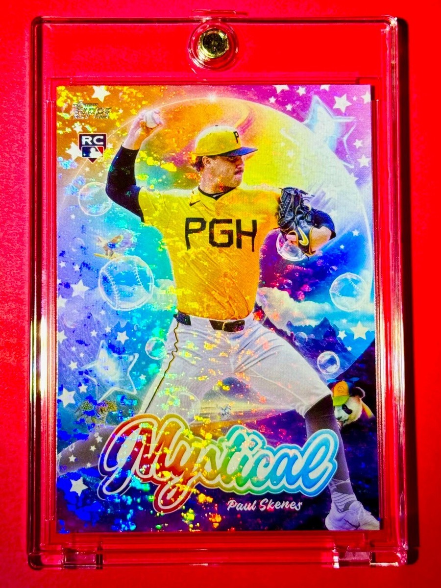 paul skenes rare rookie card Paul Skenes RARE SPARKLE REFRACTOR TOPPS ROOKIE CARD MYSTICAL SP INSERT RC  MINT!