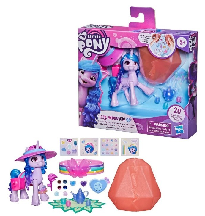 Modellino My Little Pony Crystal Adventure *Izzy Moonbow* MLP 3" nuovo con scatola G5