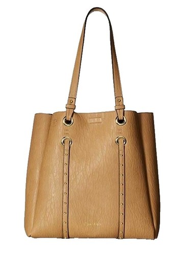 NWT Calvin Klein Midi Brown Faux Leather Dress. Size 6 | eBay