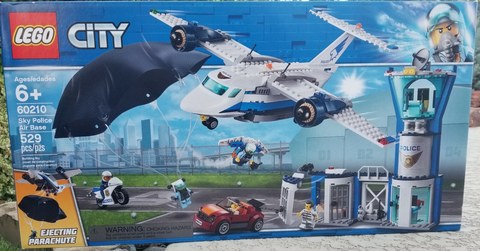 LEGO City 60210 Sky Police Air Base 529 Piece Building Set Brand