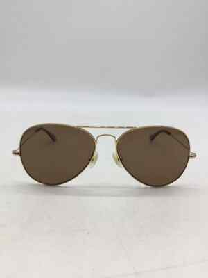 Oscar Wylee DEUS-055 Gold Aviator Sunglasses Brown Lens