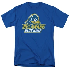 University of Delaware Adult T-Shirt Primary Logo, Royal Blue, S-5XL