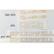 Speedwell down tube decals choices one pair per sale