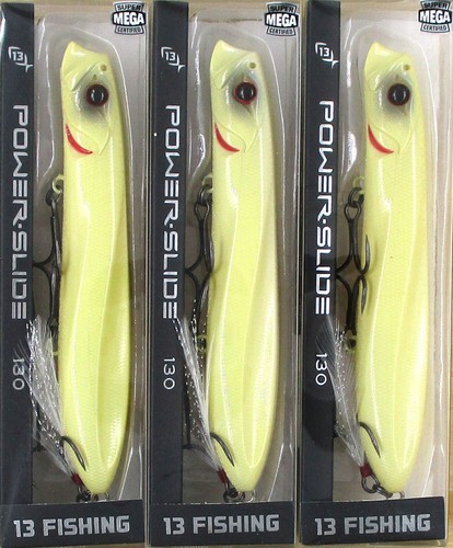 Esche Da Superficie 13 Fishing Power Slide 130 - Set Da 3 Pezzi (7/8 Oz, 5 Pollici) Assortimento Colori