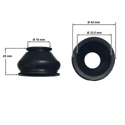 Spurstangenkopf Kugelkopf Schutz Gummi Satz (2 St.) 16x33,5x25mm neu (Lo.g8)