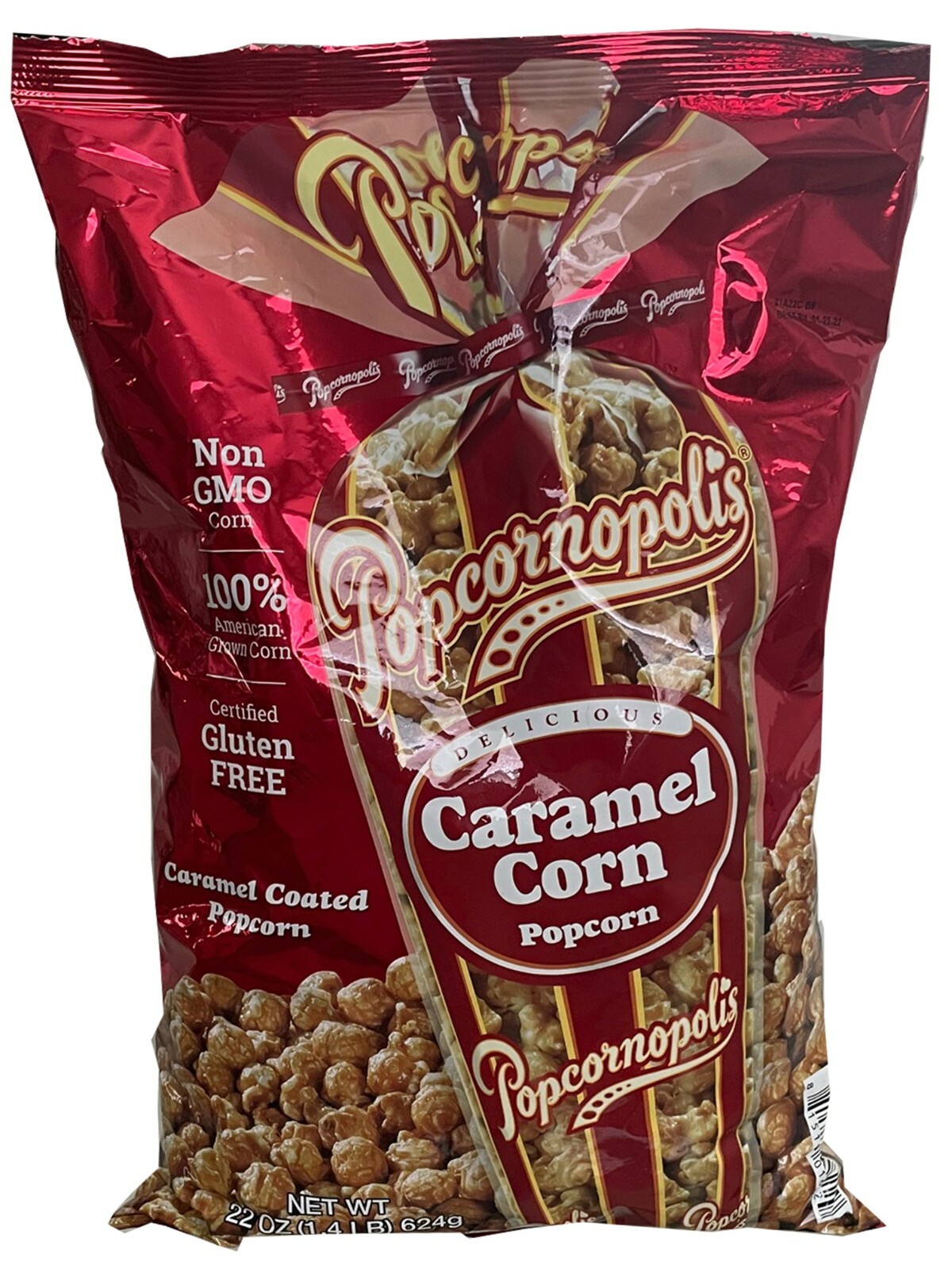 1 BAG POPCORNOPOLIS CARAMEL CORN POPCORN22oz. BAGCERTIFIED GLUTEN
