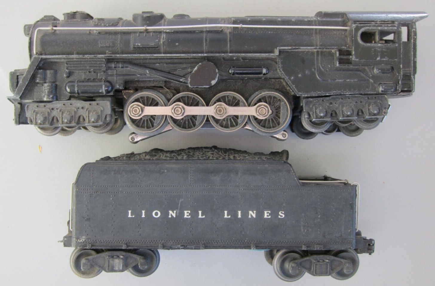 LIONEL POST WAR "O" 671 OR 2020 LOCO & WHISTLE TENDER1946 ORIG.RUNS