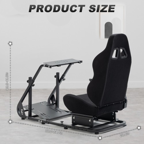 Hottoby Racing Simulator Cockpit with Game Seat Fit for Logitech G923 G29 G920 - Picture 18 of 23