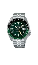 Seiko 5 Sports SKX SSK035K1 GMT 42.5 mm Steel Green Dial Automatic Men's Watch