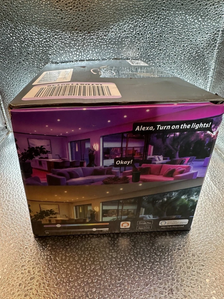 iLC BR30 Smart LED Light Bulbs RGBW Color Changing 6 Pack Model BRSS-S30Q - Image 4 of 4