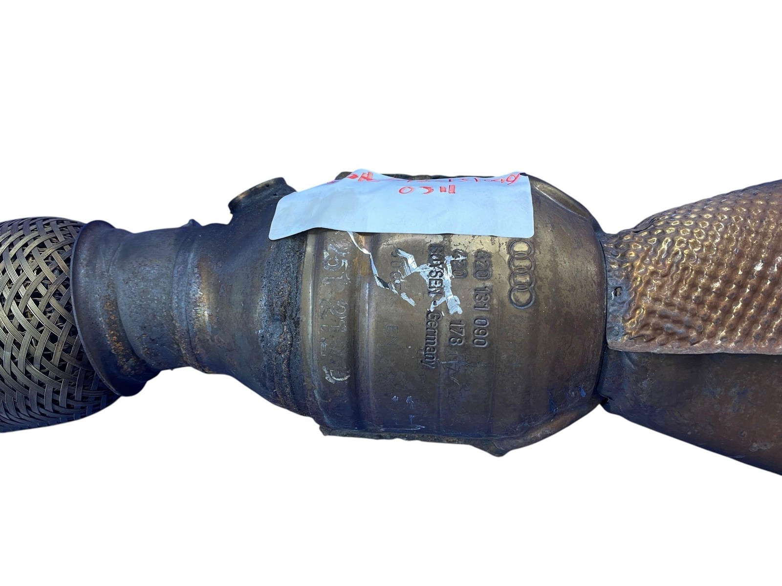 2011 AUDI R8 RECERTIFIED AWD 5.2L RIGHT CATALYTIC CONVERTER U/VGA/420131090/0311