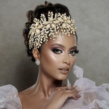 Bridal Hair Accessories, Wedding Hair Pieces for Brides Champagne Champagne