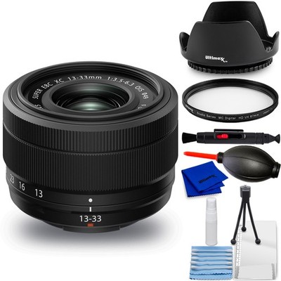 FUJIFILM XC 13-33mm f/3.5-6.3 OIS Lens 16960719 (White Box) - 7PC Accessory Kit