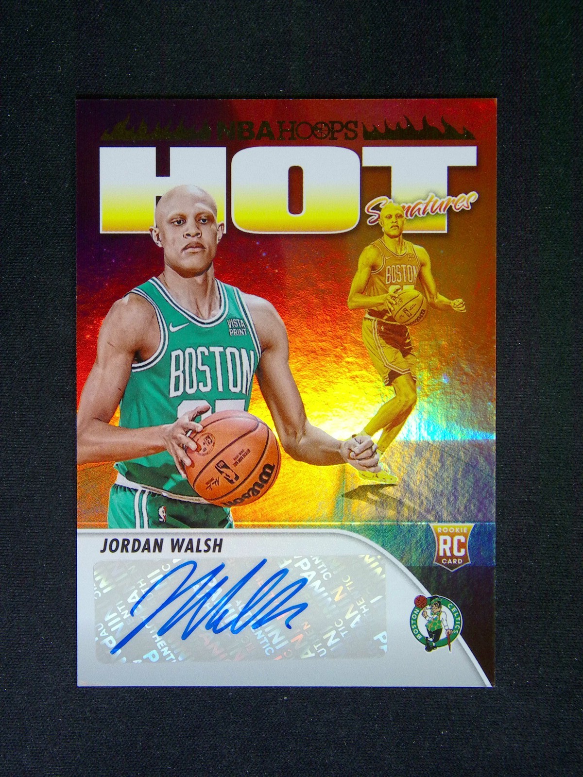 2023-24 Panini NBA Hoops Jordan Walsh RC Rookie Hot Signatures Auto