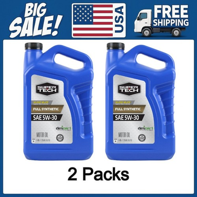 #ad 🔥COMBO 2 PACK🔥 Super Tech Full Synthetic SAE 5W 30 Motor Oil 5 Quarts $34.14