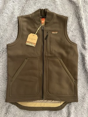 NWT Men s Patagonia Burley Man Vest Size S Dark Walnut Brown