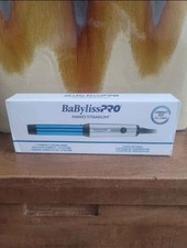 BaBylissPRO Nano Titanium  1" Curling Wand, Compact Travel Size, Blue