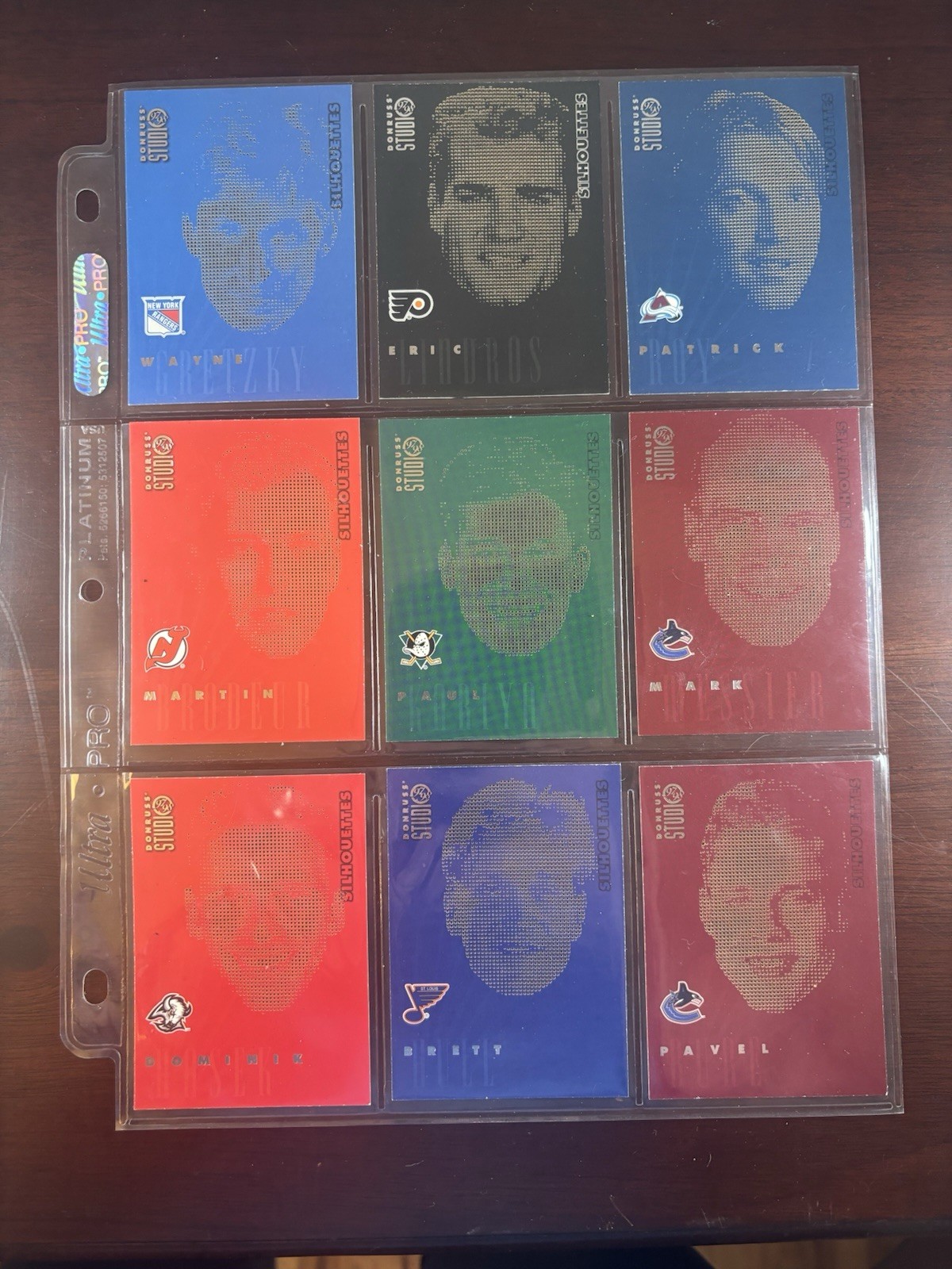 Donruss 1997-98 Studio Silhouettes NHL Insert Full Set of 24  Numbered /1500