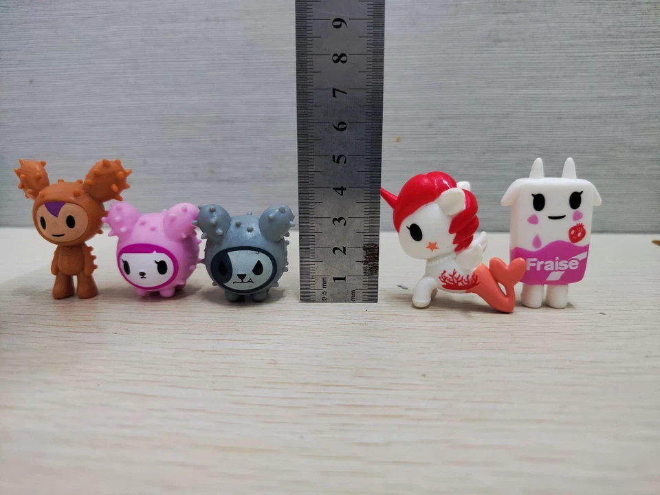 Juego de supermercado Tokidoki Timidina SHARKy Corail Lilypad SANDy DUSTy Fraise 8 piezas Foto 4 de 4