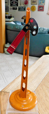 Vintage Prewar Semaphore  Standard Gauge, Tin, Manual Operated, Signal.