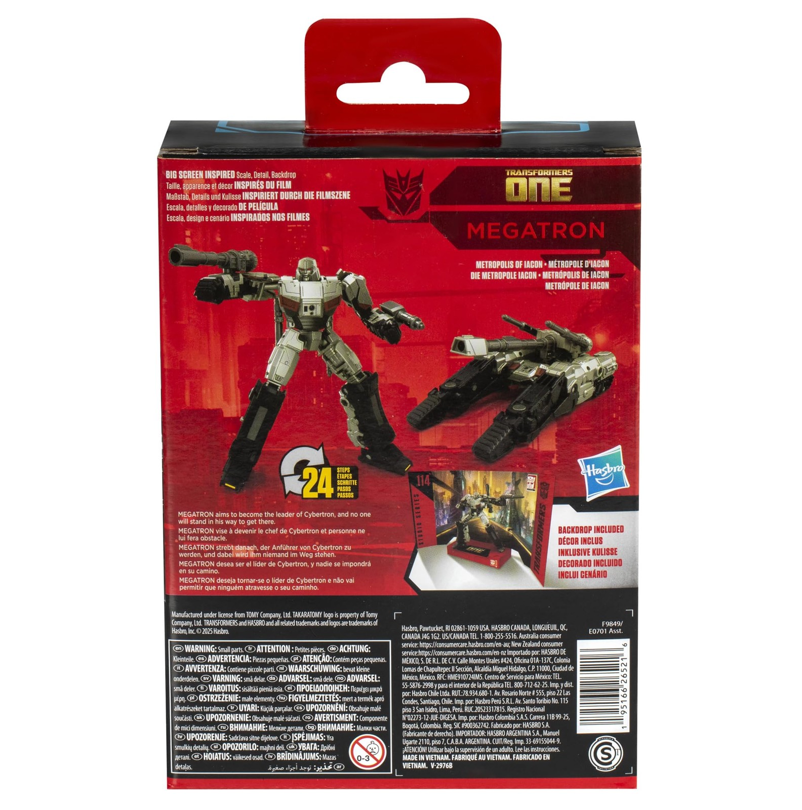 Transformers Studio Series Megatron Action Figure, 4.5-inch Toy for Ages 8+