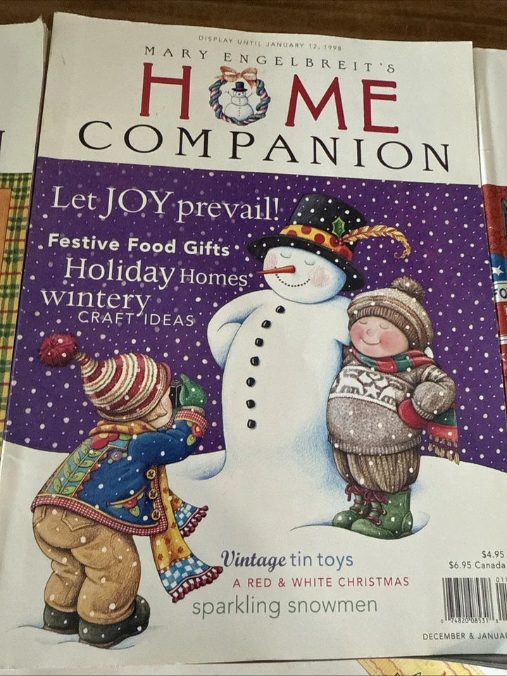 VTG Mary Engelbreit Home Companion Magazines 1997-2006 7 All Include Paper dolls - Image 3 of 4