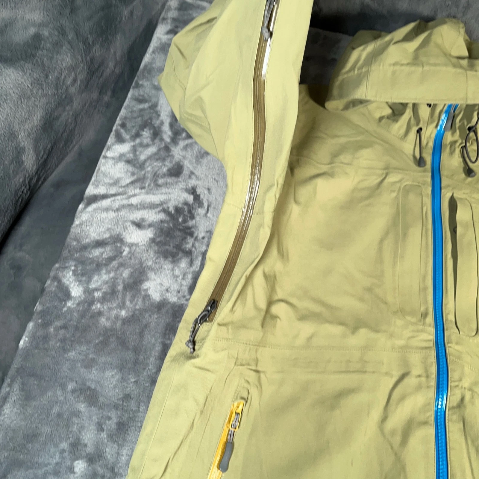Flylow Jacket Mens Medium Green Hardshell Ski Snow Waterproof Huckberry Quantum - product detail image 8