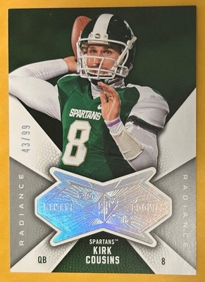 2012 UPPER DECK SPX KIRK COUSINS RC #'d /99 FINITE RADIANCE ROOKIES L V RAIDERS