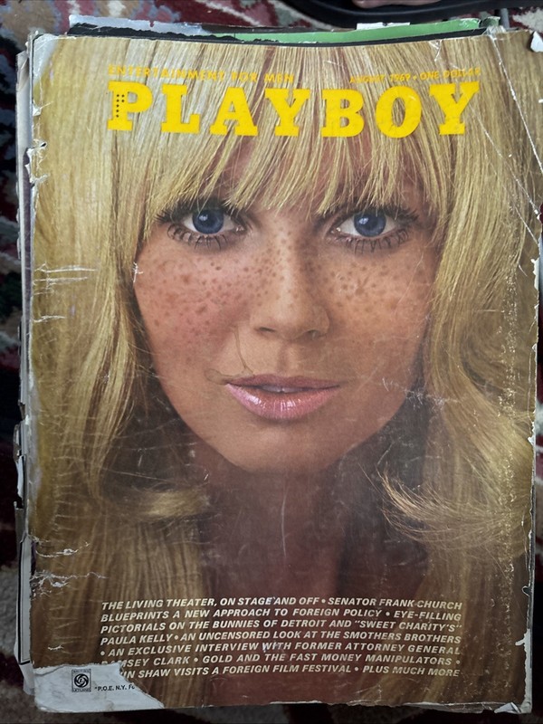 Playboy Magazine August 1969 Vintage. Centerfold Intact