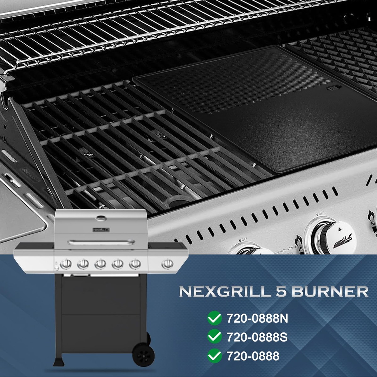 Nexgrill Bbq Replacement Parts Uniflasy Cast Iron Cooking Grate