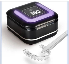 Ultrasonic Retainer Cleaner Machine with 2 Digital Timer, U-V Dental Cleaning...