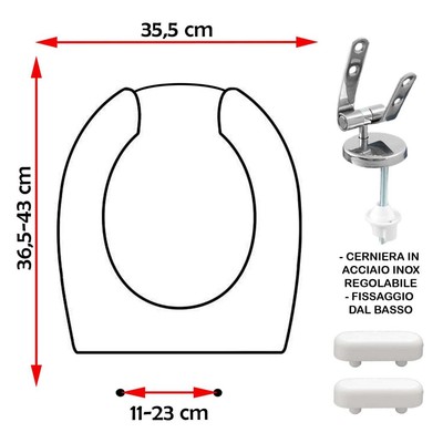 WASSERSITZ KOMPATIBEL IDEAL STANDARD BEHINDERTE THESE WEISS