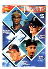 1994 Topps #158 SS Prospects (Miller / Wilson / Jeter / Neal) PROS, Gold