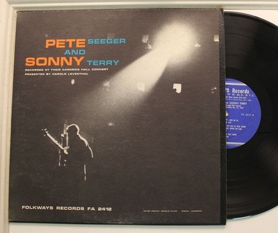 Pete Seeger & Sonny Terry LP Self-Titled Auf Folkways - VG+ Bis VG++ / VG++