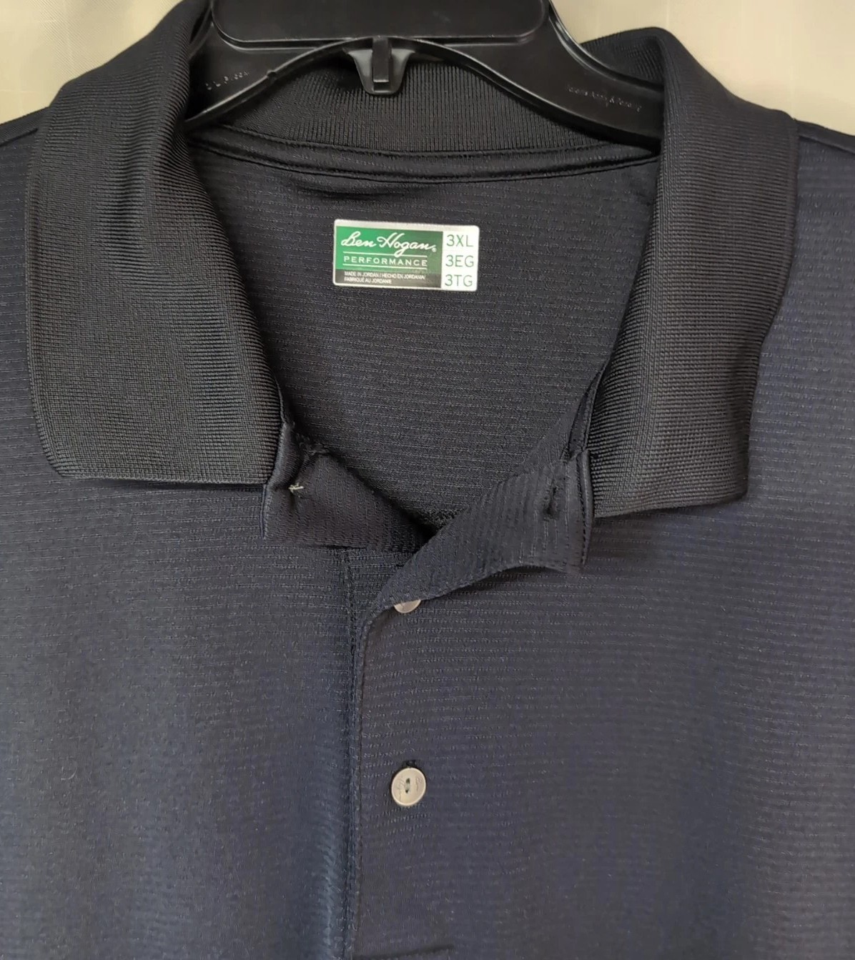 ⛳Ben Hogan Performance SOLID JET BLACK Short Slee… - image 2