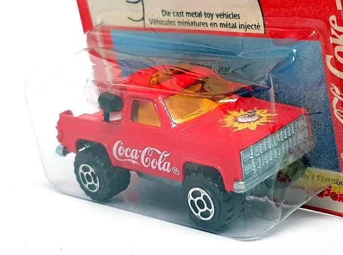 Camión de remolque Chevrolet Coca-Cola Majorette escala 1/62 03438610 - rojo Foto 2 de 4