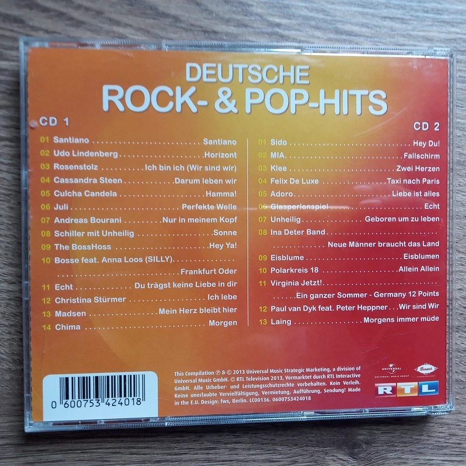 Die Ultimative Chartshow - Deutsche Rock &Pop-Hits (2CDs) - Bild 2 von 2