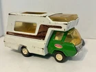 Vintage 70's Tonka Truck Pressed Steel 530 Green Cab Over Camper - Motor Home