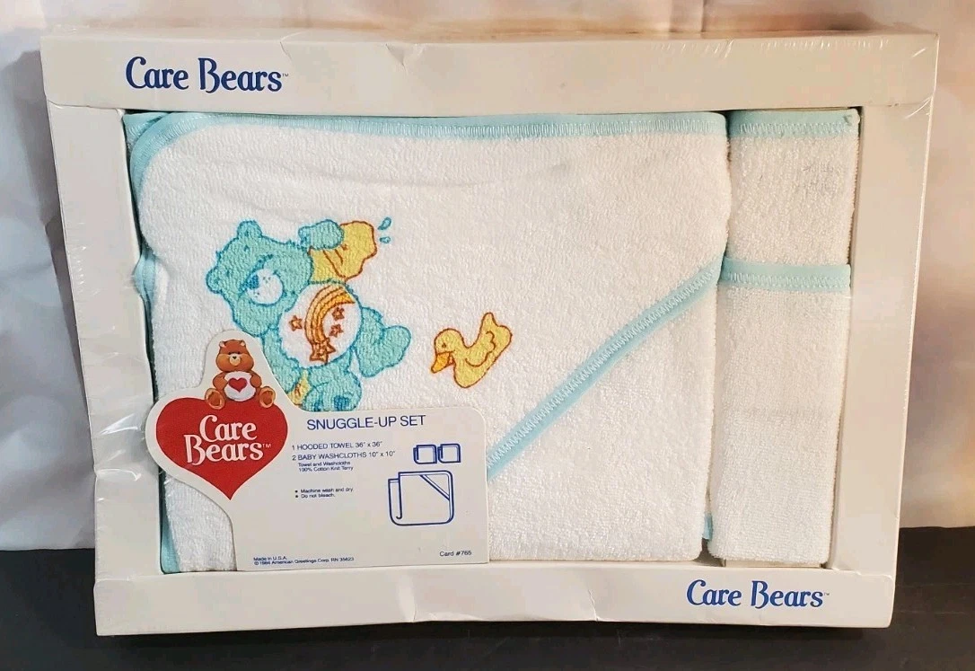 Vintage 1984 Care Bears Hooded Bath Towel & Washcloths Set NIP NEW Made In USA
Opens in a new window