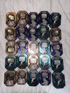 Pokémon TCG: Assorted Lot of 25 Pokémon Triple Whammy Tins - *EMPTY* NO PACKS