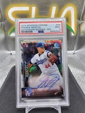 2016 Bowman Chrome Refractor Frankie Montas #/499 Auto Rookie PSA 9 Dodgers