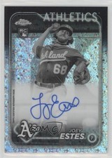 2024 Chrome Rookie Black & White Mini-Diamond Refractor Joey Estes Auto RC 0o5t