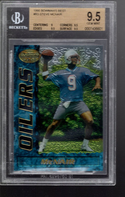 SLA229 - 1995 Bowman's Best #R3 Steve McNair RC - BGS GemMt (9.5)